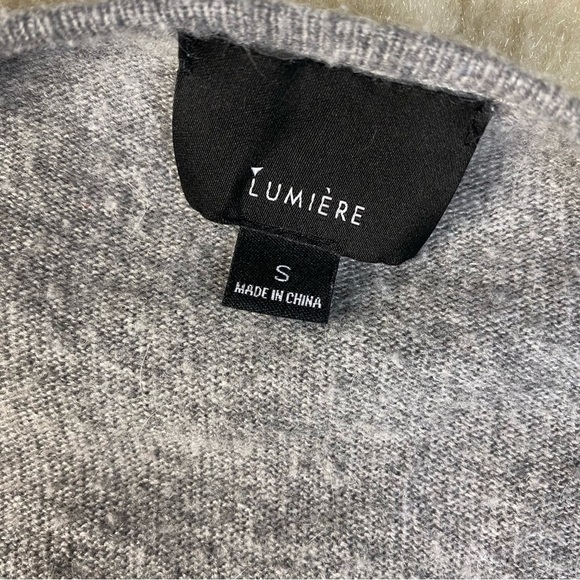 LUMIERE Open front sweater Gray small - Picture 4 of 9